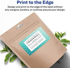 Avery® Matte White Rectangle Labels, Sure Feed® Technology, 2.5" x 5", 300 Matte White Printable Labels