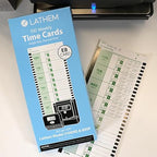 Lathem Weekly Employee Time Card Pack, 100 Count (E8-100) (Pack of 2)