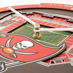 YouTheFan NFL Tampa Bay Buccaneers StadiumView 3D Wall Clock