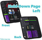 Case-it The Dual 2-in-1 Zipper Binder | Two 1.5-Inch D-Rings, 600 Sheet Capacity, Pencil Pouch & Multiple Pockets | School & Office Organizer with Shoulder Strap | Dual-101 Monster Design Purpal