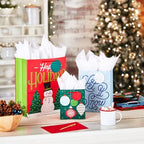Hallmark Christmas Gift Bags, 8-Pack (Ornaments, Snowman, Let it Snow)