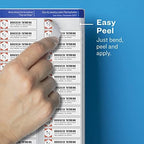 Avery® Printable Return Address Labels, 0.5" x 1.75", Matte Clear, 2,000 Blank Mailing Labels (08667)