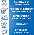 PILOT G2 Gel Roller Pens, Blue Ink Pens Extra Fine Point, Pack of 12