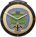 YouTheFan NFL New Orleans Saints StadiumView 3D Wall Clock