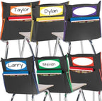Really Good Stuff Store More Grouping Chair Pockets, 24-Pack, Black