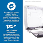 SANT1755TBK - Ultrafold Fusion C-fold amp; Multifold Towel Dispenser, 11 1/2x5 1/2x11 1/2, Black