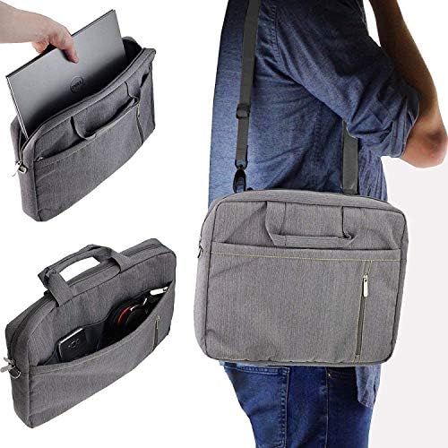 Navitech Grey Premium Messenger Bag - Compatible With GUYUCOM 2pcs Writing Board, 8.5inch LCD Writing Tablet