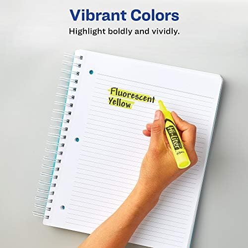 Avery Hi-Liter Desk-Style Highlighters, Smear Safe Ink, Chisel Tip is great for sketch book art, 12 Assorted Colors (98034)