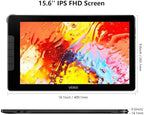 VEIKK Studio 16 Drawing Tablet with Screen 15.6" Digital Drawing Pad Full-Laminated Screen with 16384 Levels Battery Free Pen and Adjustable Stand (125% sRGB)