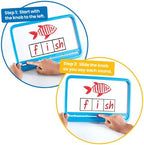 hand2mind Elkonin Boxes Magnetic Dry Erase Boards Set & Mindful Maze Boards & Sensory Fidget Tubes
