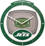 YouTheFan NFL New York Jets StadiumView 3D Wall Clock