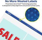 Avery® Printable Durable White Square Labels, Sure Feed® Technology, 4" x 4", Waterproof Labels, Laser & Pigment-Based Inkjet Compatible, 200 Total, Great for Product Branding, Marketing, and More