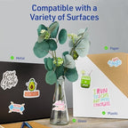 Avery Printable Sticker Paper, 8.5" x 11", Matte White, Repositionable Adhesive, Laser/Inkjet Compatible, 30 Label Sheets, Great for Product Branding, Cute Stickers, and More (2-Pack of 3383)
