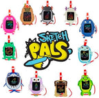 Boogie Board Sketch Pals Rosy Maple Moth 4” LCD Writing Tablet for Kids – Reusable Mess-Free Drawing Pad with Tethered Stylus – Clip-On Travel Doodle Board Toy – Ages 3+
