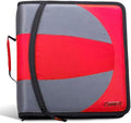 Case-it Dual Binder | 1.5" D-Rings | 600-Sheet | Dual-101 Fire Engine Red