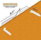 OLYMPX 100 Pcs of 1 Inch Capacity Economy Self-Adhesive Fastener, Prong Paper Fastener Bases, 2.75 Inch Base for Paper File Clip Folder Accessories, 100 per Box