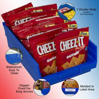 Akro-Mils 30150 Heavy Duty Plastic Shelf Bins, 12"x 8"x 4", Red, 12-Pack