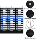 EAMAY Hanging File Folder Organizer - 30 Pockets and 5 Over the Door Hanger, Wall Mount Document Letter Organizer/ Pocket Chart Office Supplies Office Bill Organizer for Home School Classroom Planner