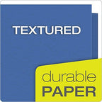 Oxford Twin Pocket Folders with Fasteners, Letter Size, Royal Blue, 25 per Box (57712) (Pack of 2)