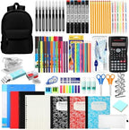Gilprop 81 Pcs School Supplies Kit Back to School Supply Bundle, Black