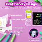 Writing Tablet with Bilingual Flash Cards for Kid, Russian, Pink