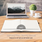 Graph Paper Notebook,Large 8.5 x 11 Hardcover Leather Journal for Women Men