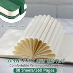 Qeeenar 24 Pack Leather Journals Bulk A5 Hardcover Notebooks, Multicolored