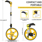 Zozen Measuring Wheel in Feet and Inches, Double Collapsible, Mechanical