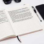 College Ruled Notebook B5, Total 376 Numbered Pages 7.6'' x 10''(BLUE)