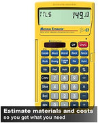 Calculated Industries Material Estimator Calculator (4019) + Construction Master Pro Workbook and Study Guide (2140)