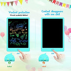 BUKEBU LCD Writing Tablet,12.5 inch Colorful Doodle Board for Kids (Blue)