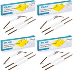 Self-Adhesive Prong Paper Fasteners - IMLIKE 100 PCS Metal File Fasteners, 2" Capacity, 2.75" Base for Paper Folder or Files, Brown - A Good Partner for Collecting Papers (Pack of 4)