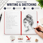 Heture Hardcover Notebooks, 6 Packs A5 Lined Journals Notebook for Writing 160 Pages, 8.2 x 5.5 inch, 6 Colors Classic Ruled Notebooks for College/Work/Travel (Assorted Color, 6 Pack)