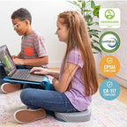 ECR4Kids The Surf Portable Lap Desk, Flexible Seating, Peacock Blue