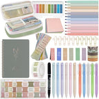 HRFGWDD 96-Piece Bible Study Supplies, Journaling Kit for Women, Green