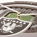 YouTheFan NFL Las Vegas Raiders StadiumView 3D Wall Clock