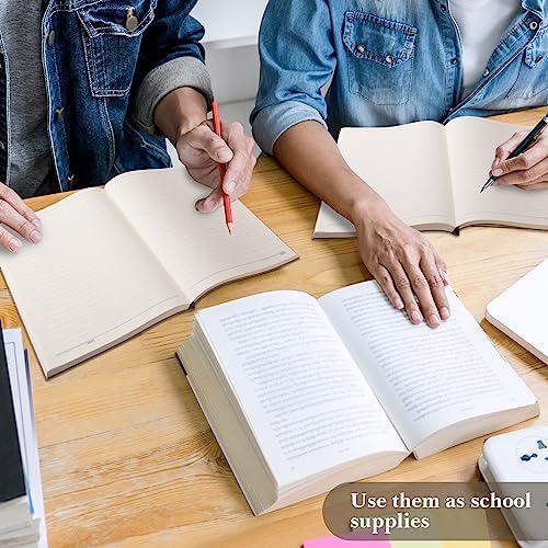SATINIOR 5 Pack A4 Notebooks Leather Softcover Journal, Mixed Color