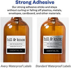 Avery® Printable Durable White Square Labels, Sure Feed® Technology, 4" x 4", Waterproof Labels, Laser & Pigment-Based Inkjet Compatible, 200 Total, Great for Product Branding, Marketing, and More