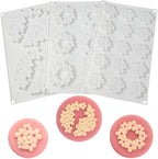 Diy Bubble Cloud Flower Silicone Mold Dessert Cake for Chocolate Tool Decorating Jelly Kitchen Cake Baking Dish Mould Mouss (Cloud Flower N_11.84 X7 X0.32 inch)