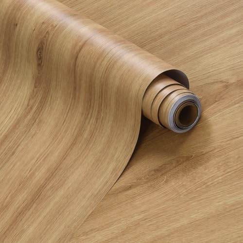 354"x31" Extra Wide Brown Wood Contact Paper Peel and Stick Wood Vinyl