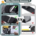 Navona 2 Boxes Heavy Duty Hook and Loop Strips with Adhesive, 60Ft x 1 Inch