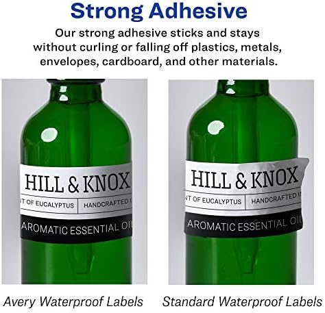Avery Printable Durable White Rectangle Labels, Sure Feed Technology, 1" x 2-5/8", Print-to-the-Edge, Waterproof Labels, Laser & Pigment-Based Inkjet Compatible, 800 Total