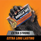 GORILLA All Weather Duct Tape, Black, 1.88 in x 25 yd, 2-Pack