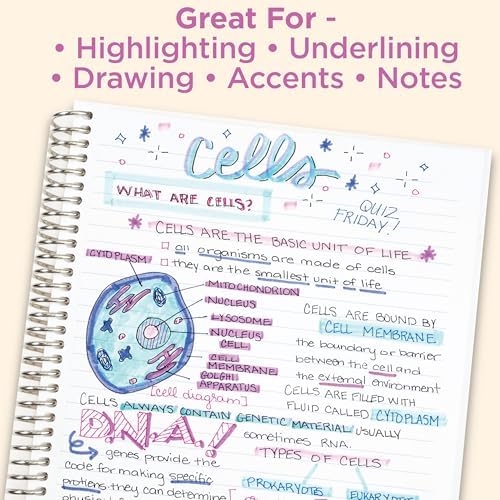 Zebra Pen MILDLINER No Bleed Highlighter, Assorted Colors, Dual Tip, 8-Pack