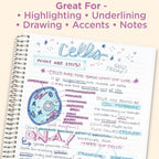 Zebra Pen MILDLINER No Bleed Highlighter, Friendly Colors, Dual Tip, 5-Pack