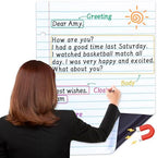 JoyCat Giant Magnetic Notebook Paper, 22 x 28 Dry Erase Lined Sheet