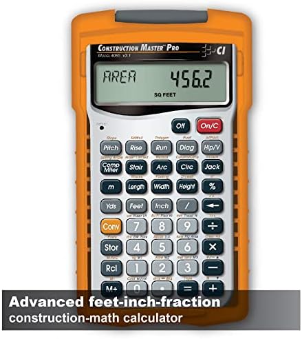 Calculated Industries 4065 Construction Master ProCalculator & 2140 Construction Master Pro Workbook and Study Guide | 4 Comprehensive Sections | Site Development | Footings, Slabs, Walls