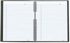 Blueline NotePro™ Executive Journal, Hard Cover, Index System, Pocket, 150 Pages, 10.75" x 8.5", Black (A10150.BLK)
