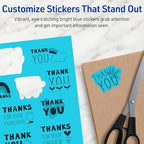 Avery Printable Sticker Paper, 8-1/2" x 11", Full-Sheet Labels, Bright Blue Labels, Laser/Inkjet Printable, 10 Total, Great for Packaging and Stickers