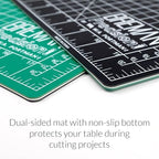 WA Portman Fabric Cutting Mat with Craft Knife & Straight Edge Craft Ruler